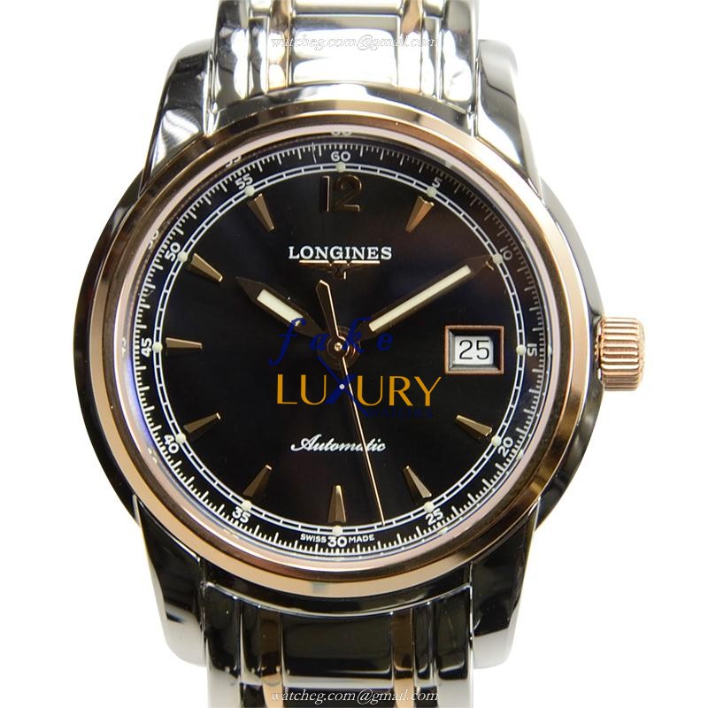 Longines L2.563.5.59.7 Saint Imier Replica Watch With Automatic Movement, 18kt Rose Gold Steel Case