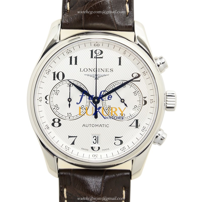 Longines L2.629.4.78.3 MASTER | Automatic | Silver Dial | Alligator Strap | Replica Watch