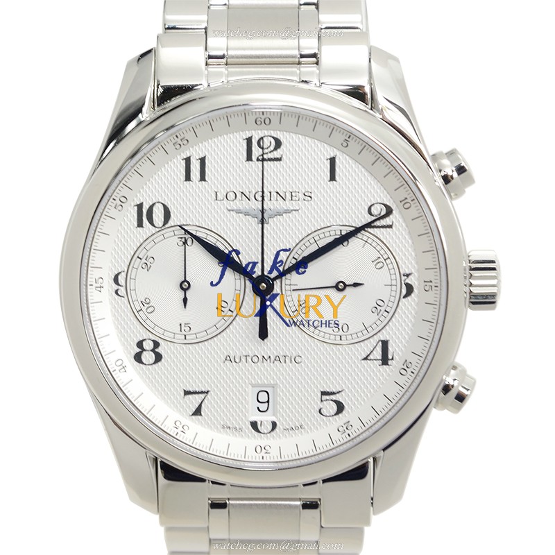 Longines L2.629.4.78.6 Master Replica Watch, Automatic, 40mm, Silver Dial, Steel Bracelet