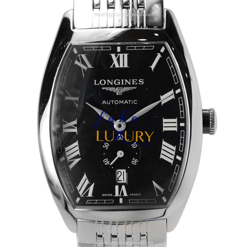 Longines L2.642.4.51.6 Replica Watch, Automatic, Black Dial, Steel Case, Sapphire Crystal