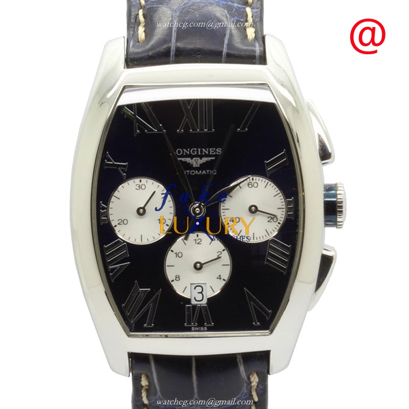 Longines L2.643.4.91.2 Replica Watch, Automatic Swiss Movement, Stainless Steel Case, Black Dial - Luxury Replica Watch