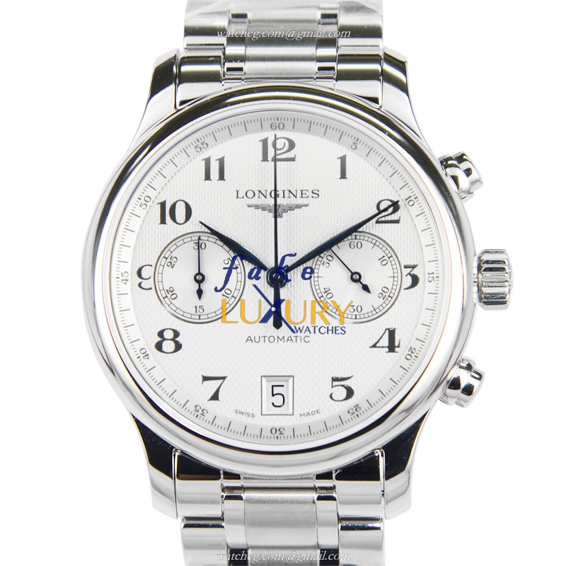 Longines L2.669.4.78.6 MASTER Automatic Stainless Steel Replica Watch - Silver Dial & Strap - Luxury Replica Watch