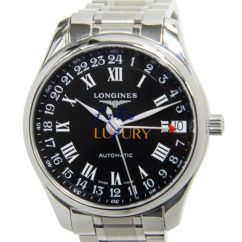 Longines L2.718.4.51.6 MASTER Automatic Black Dial Silver Stainless Steel Replica Watch