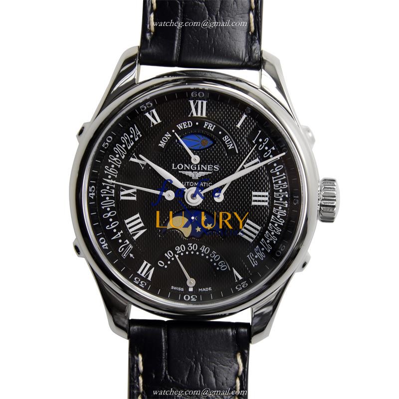 Longines L2.738.4.51.7 Master Automatic Black Dial Stainless Steel Replica Watch