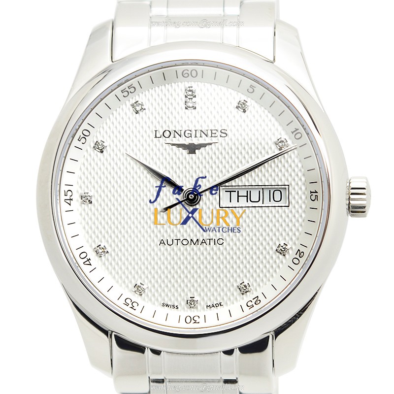 Longines L2.755.4.77.6 MASTER Automatic Replica Watch With Silver Dial, Stainless Steel Bracelet