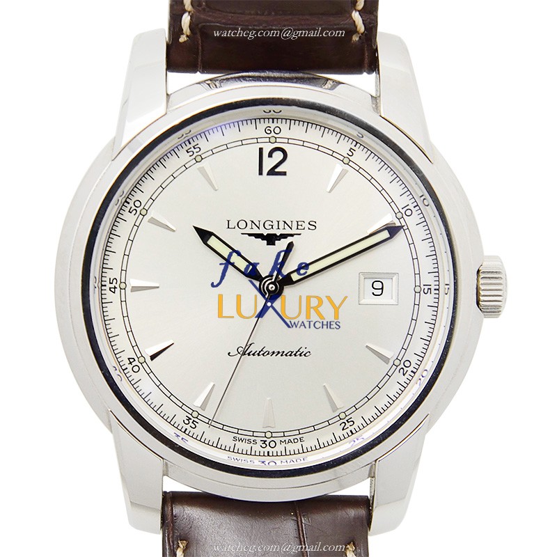 Longines L2.766.4.79.2 Saint Imier Automatic Silver Dial Stainless Steel Brown Alligator Replica