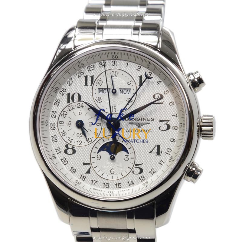 Longines L2.773.4.78.6 Master Replica Watch With Automatic Movement Silver Dial Stainless Steel