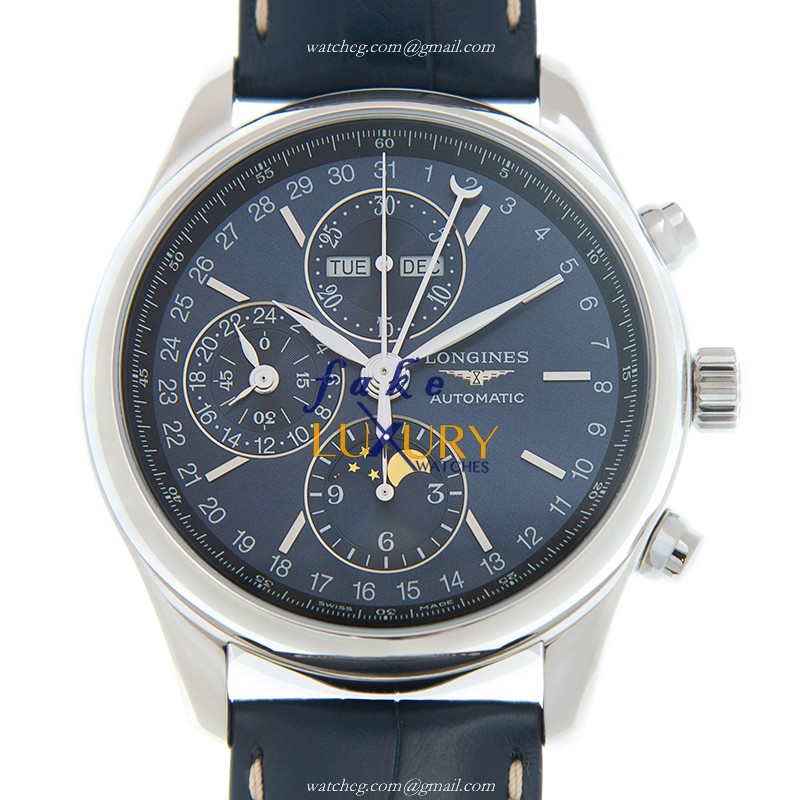 Longines L2.773.4.92.0 Master Automatic Stainless Steel Replica Watch - Swiss Movement, Blue Dial &