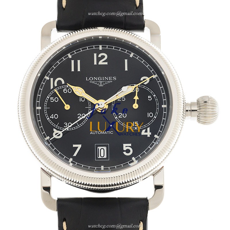 Longines L2.783.4.53.2 Replica Watch - Swiss Automatic Movement, Black Dial, Stainless Steel Case