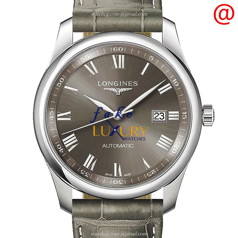 Longines L2.793.4.71.5 Master Automatic Stainless Steel Replica Watch, Swiss Movement, Gray Dial