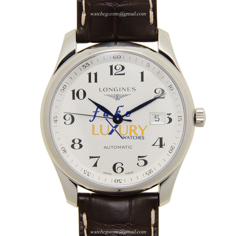 Longines L2.793.4.78.3 MASTER Automatic Stainless Steel Alligator Strap Replica Watch