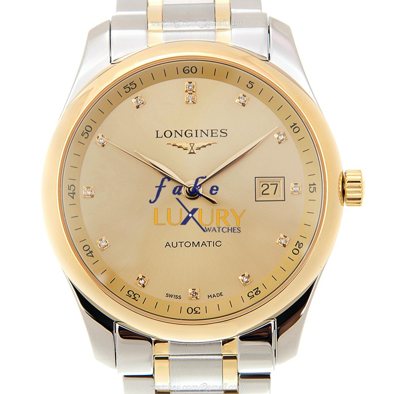Longines L2.793.5.37.7 MASTER Automatic - Replica Watch - 18kt Gold & Steel Case - Gold Dial - Luxury Replica Watch