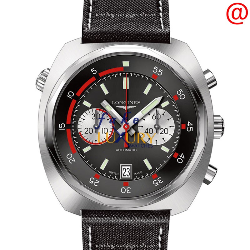 Longines L2.796.4.52.0 HERITAGE - Automatic - Stainless Steel - Replica Watch - 43mm - Black Dial