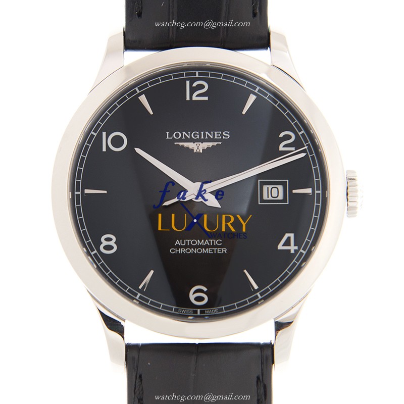 Longines L2.821.4.56.2 Automatic Stainless Steel Black Dial Replica Watch
