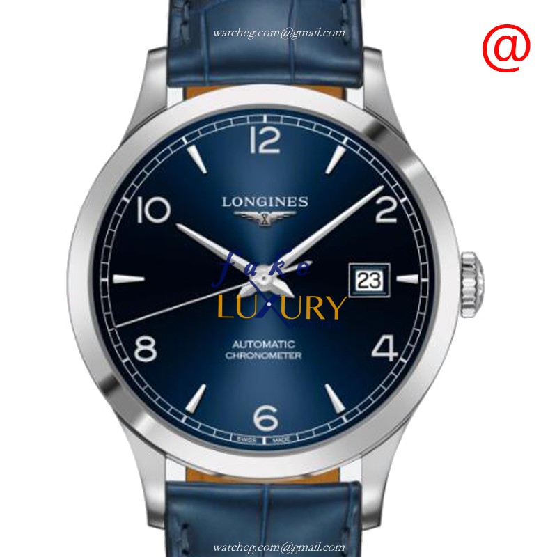 - LONGINES L2.821.4.96.4 RECORD - Automatic - Blue Dial - Stainless Steel Replica Watch - Luxury Replica Watch