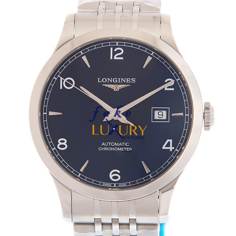 Longines L2.821.4.96.6 Automatic Stainless Steel Replica Watch - Blue Dial, Silver Strap