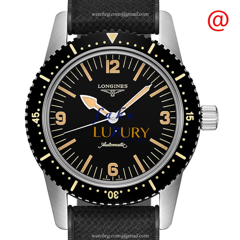 Longines L2.822.4.56.9 Heritage Replica Watch Automatic Black Dial Steel Case