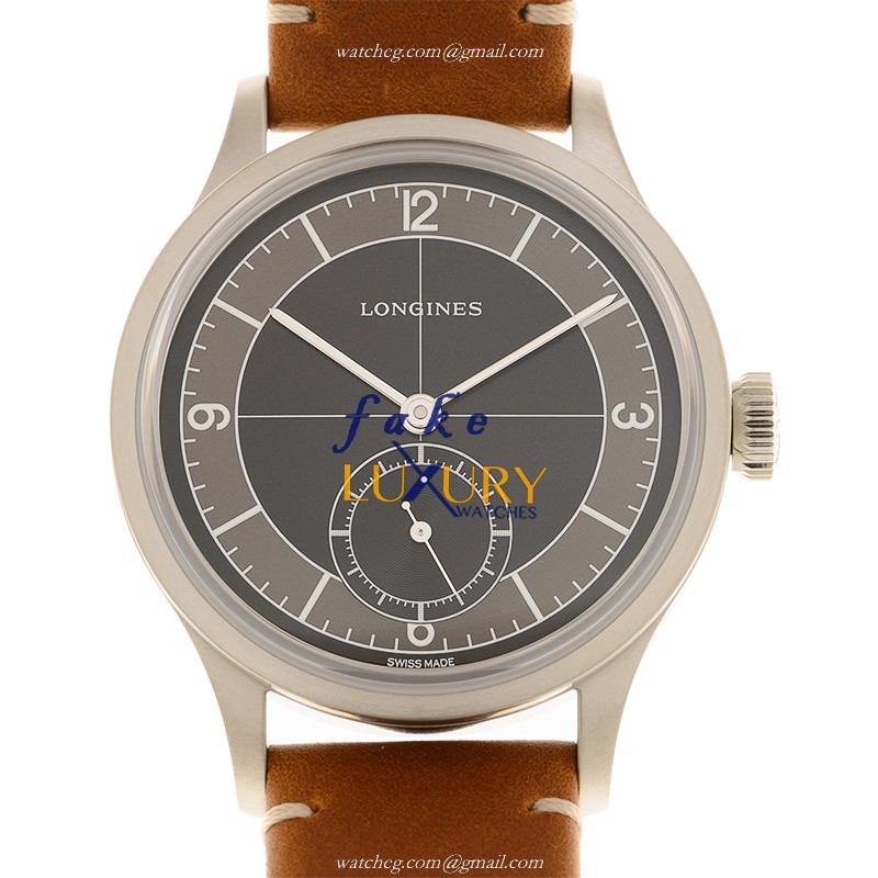 Longines L2.828.4.53.2 Heritage Automatic Stainless Steel Replica Watch - Swiss Movement, Black