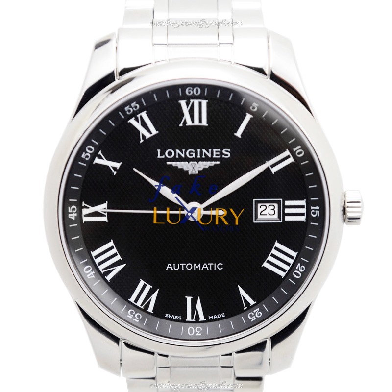 Longines L2.893.4.51.6 Master Automatic Stainless Steel Replica Watch, Silver Dial, Swiss Clone
