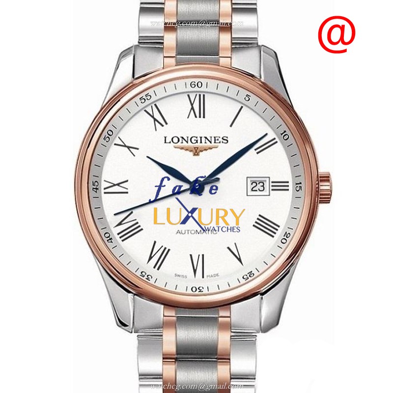 Longines L2.893.5.11.7 - Replica Watch - Master Automatic - 42mm White Dial - Rose Gold Steel