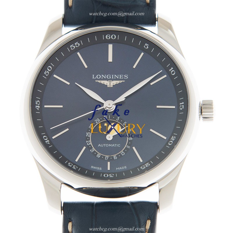 Longines L2.909.4.92.0 MASTER Replica Watch, Blue Dial, Steel Case, Automatic Movement
