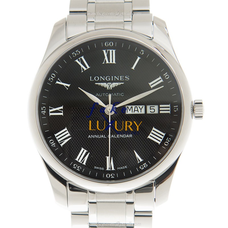 Longines L2.910.4.51.6 MASTER Automatic Black Dial Stainless Steel Replica Watch