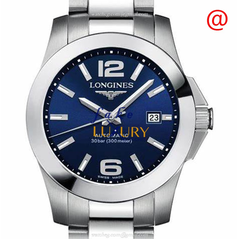 Longines L3.276.4.99.6 CONQUEST Auto Swiss Movt. Blue Dial SS Case Replica Watch