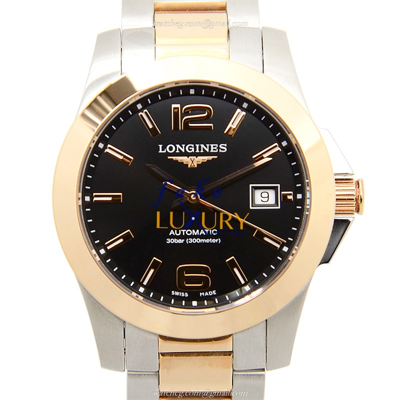 Longines L3.276.5.56.7 Automatic 18kt Rose Gold & Steel Case Replica Watch - Luxury Replica Watch