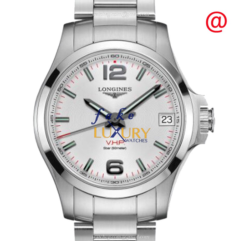 Longines L3.316.4.76.6 Replica Watch, Silver Dial, Steel Case, Quartz Movement