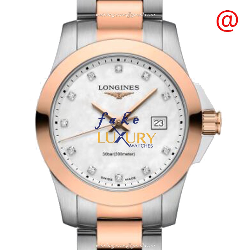 Longines L3.376.3.88.7 Quartz 18kt Rose Gold & Steel - Replica Watch - L152 - Automatic - Steel Case - Luxury Replica Watch