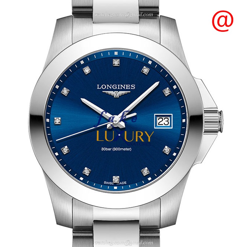 Longines L3.377.4.97.6 Quartz Stainless Steel Replica Watch, Automatic, Blue Dial, 34mm Case - Luxury Replica Watch