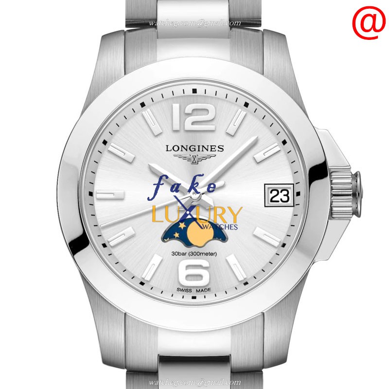 Longines L3.380.4.76.6 Replica Watch Quartz Movement Silver Dial Stainless Steel Bracelet 29.5mm