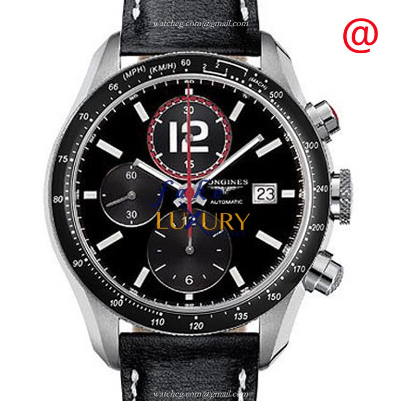 Longines L3.636.4.50.2 LA GRANDE | Automatic | Steel | Black Dial | Leather Strap Replica Watch