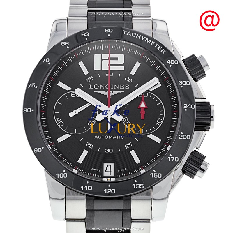 Longines L3.667.4.56.7 AUTO Stainless Steel Replica Watch, HERITAGE CLASSIC, 42mm, Black Dial