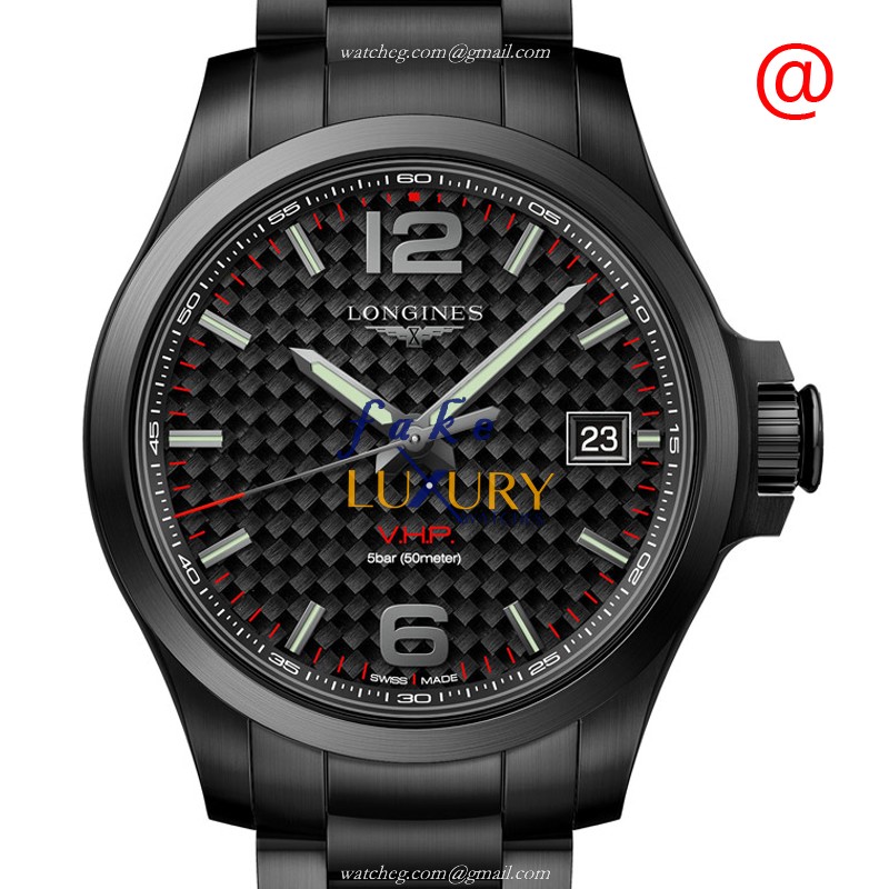 Longines L3.716.2.66.6 Conquest Quartz Black Dial Steel Watch | Automatic | Replica Watch