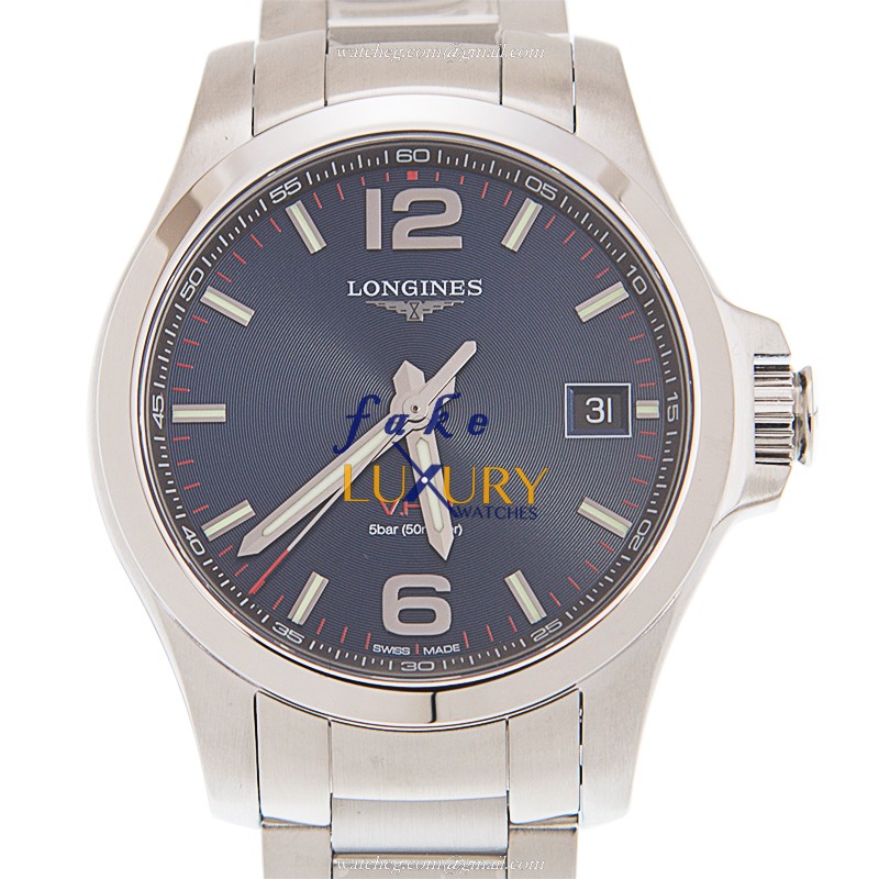 Longines L3.716.4.96.6 Quartz Stainless Steel Replica Watch, Blue Dial, Silver Strap