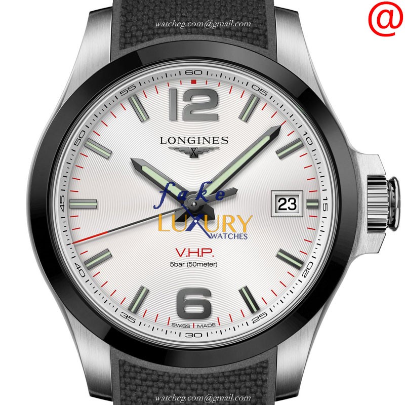 Longines L3.719.4.76.9 Replica Watch, Quartz, Silver Dial, Stainless Steel Case