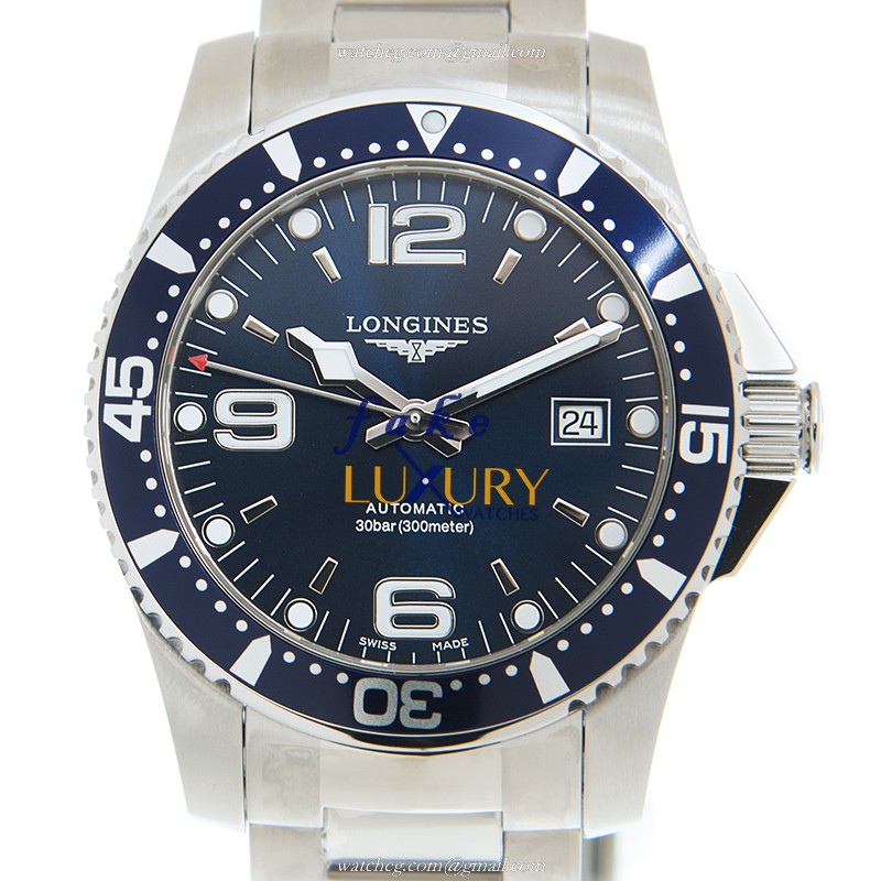 Longines L3.742.4.96.6 CONQUEST Auto | Stainless Steel | Blue Dial | Silver Strap Replica Watch