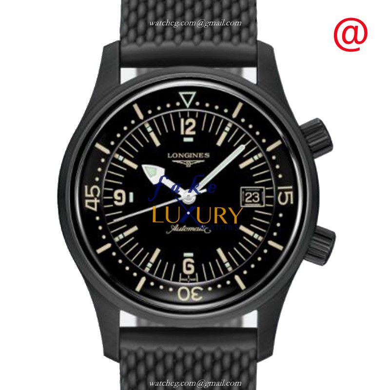 Longines L3.774.2.50.9 Heritage Classic Automatic Stainless Steel Black Rubber Replica Watch