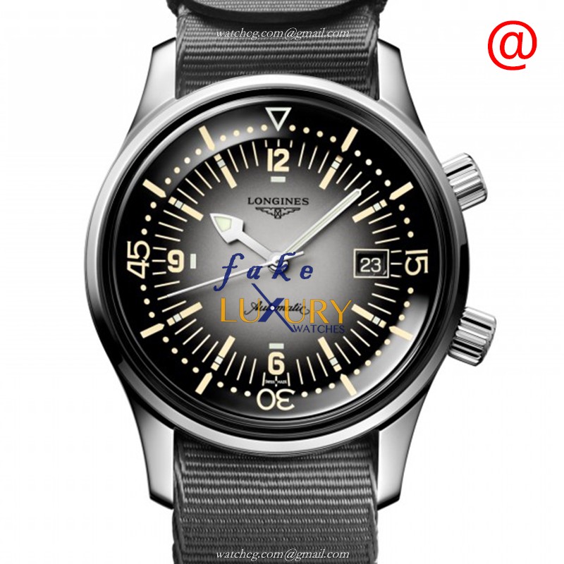 Longines L3.774.4.70.2 Heritage Classic Automatic Gray Dial Fabric Strap Replica Watch