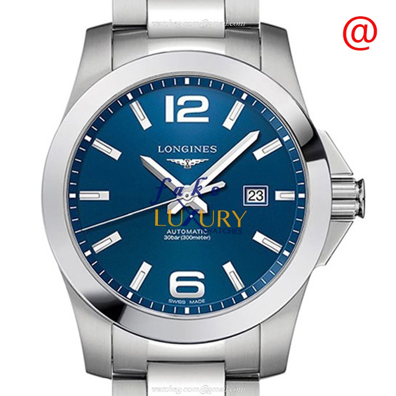 Longines L3.778.4.96.6 Conquest - Replica Watch - 43mm Blue Dial - Automatic - Steel Strap