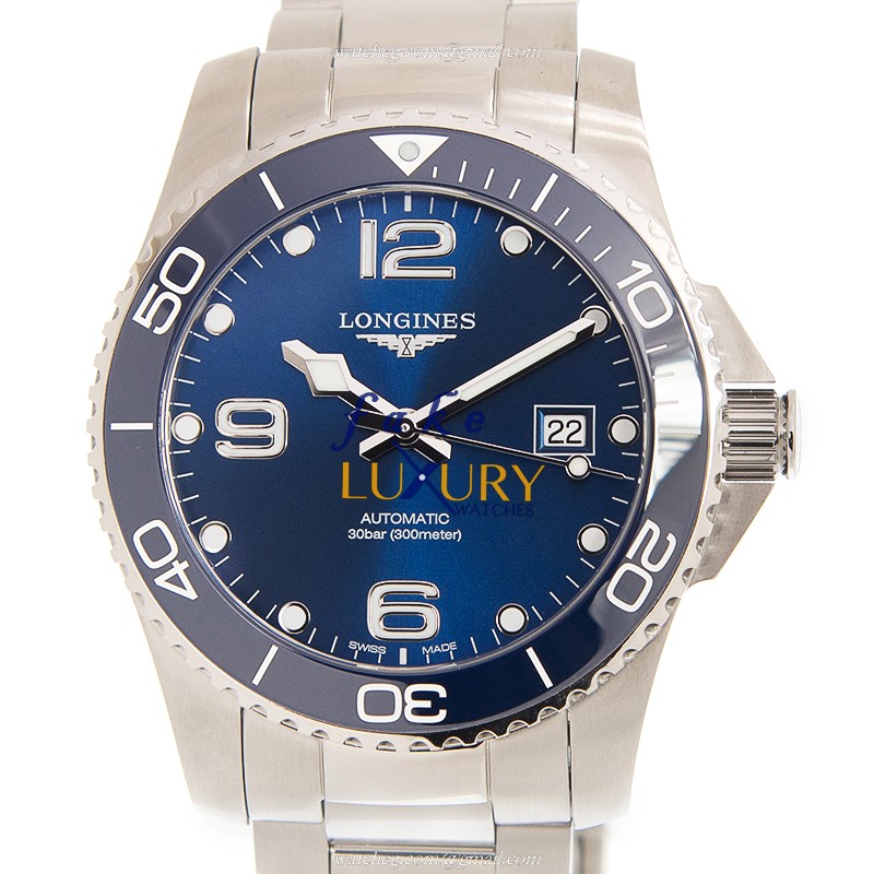 Longines L3.781.4.96.6 CONQUEST Automatic Blue Dial Silver Steel Replica Watch