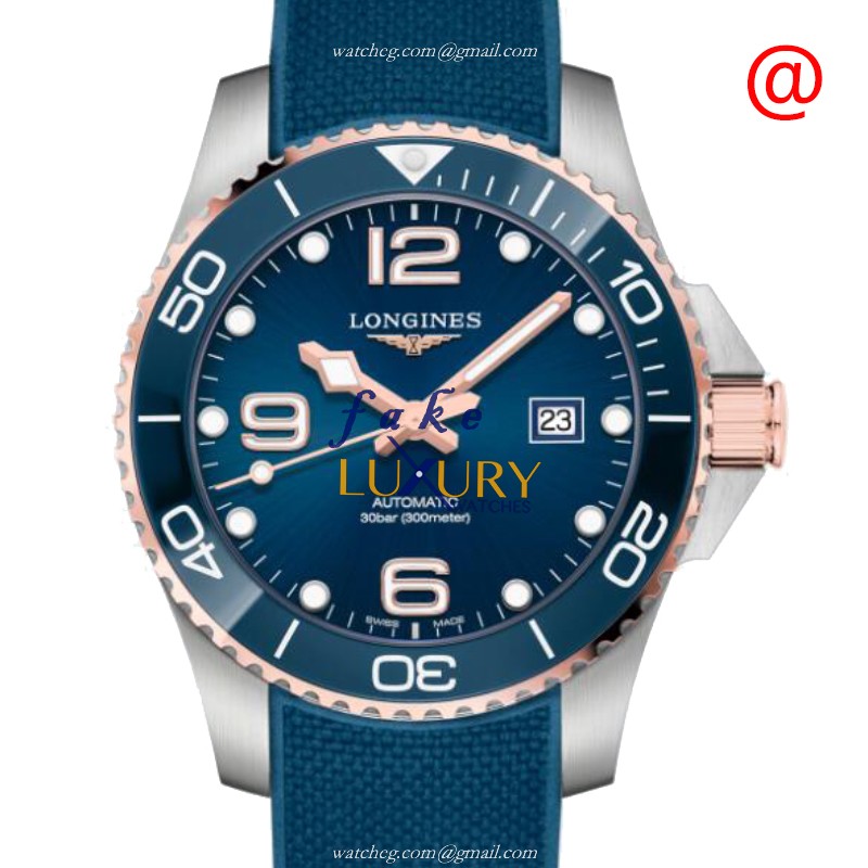 Longines L3.782.3.98.9 Conquest Automatic Blue Dial Ceramic Steel Replica Watch