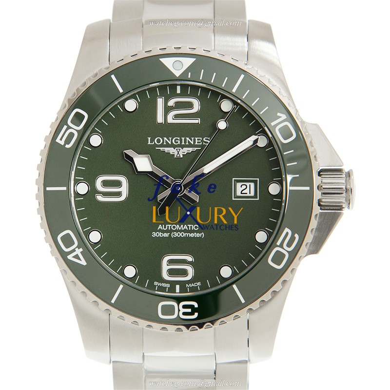 Longines L3.782.4.06.6 Replica Watch, Green Dial, Ceramic Steel Case, Automatic Movement