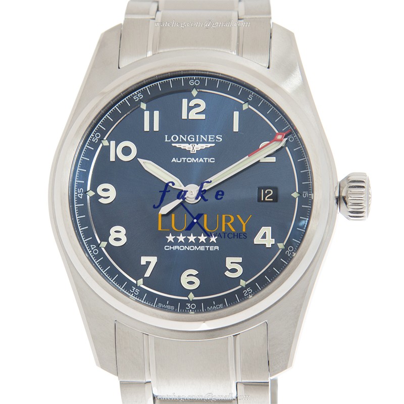 Longines L3.810.4.93.6 Spirit Blue Dial Automatic Steel Replica Watch