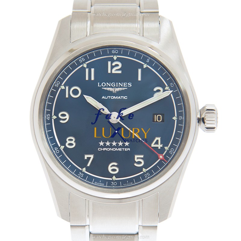 Longines L3.810.4.93.9 Spirit Automatic Stainless Steel Dark Blue Dial Replica Watch