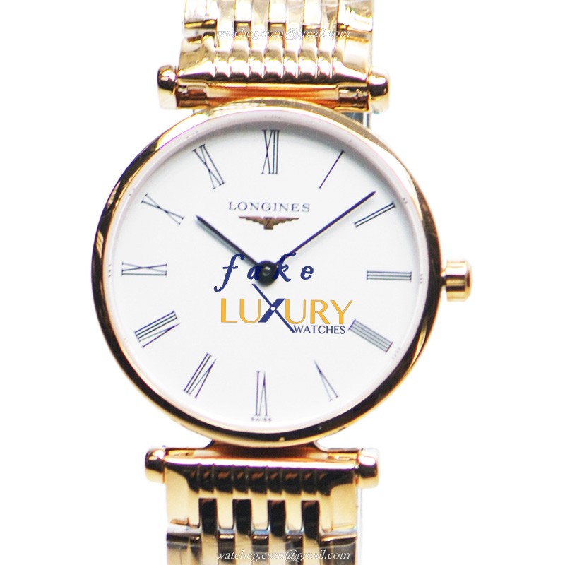 Longines L4.209.1.11.8 Quartz - 18kt Rose Gold - Replica Watch - Case 24mm - Push Button Clasp