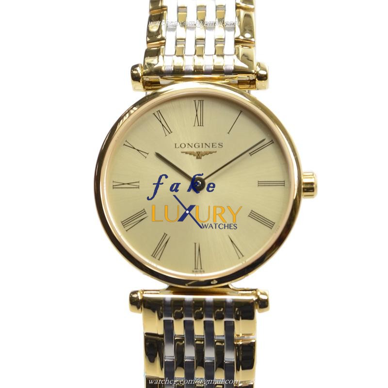 Longines L4.209.2.31.7 Quartz PVD Gold Replica Watch - Swiss Luxury Clone 24mm Case