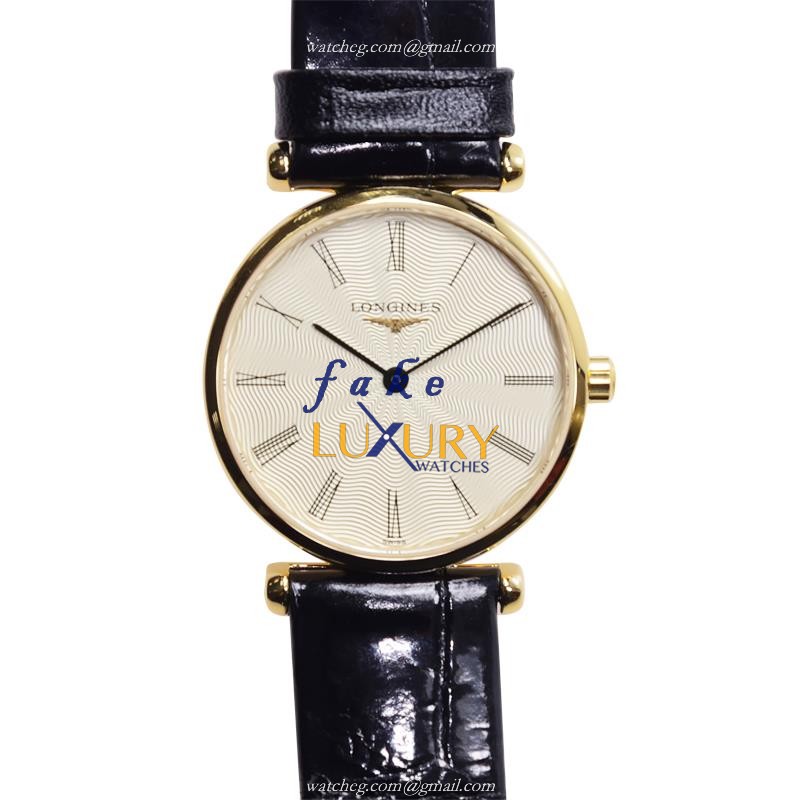 Longines L4.209.2.41.2 Replica Watch | Automatic | PVD Gold Case | Quartz Movement | 24mm Diameter - Luxury Replica Watch