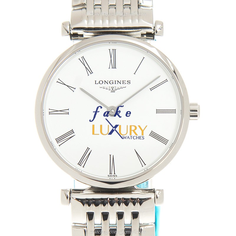 Longines L4.209.4.11.6 Quartz Stainless Steel Replica Watch - L4.209.4.11.6 - Automatic - White